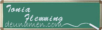 Tonia Flemming Visitenkarte
